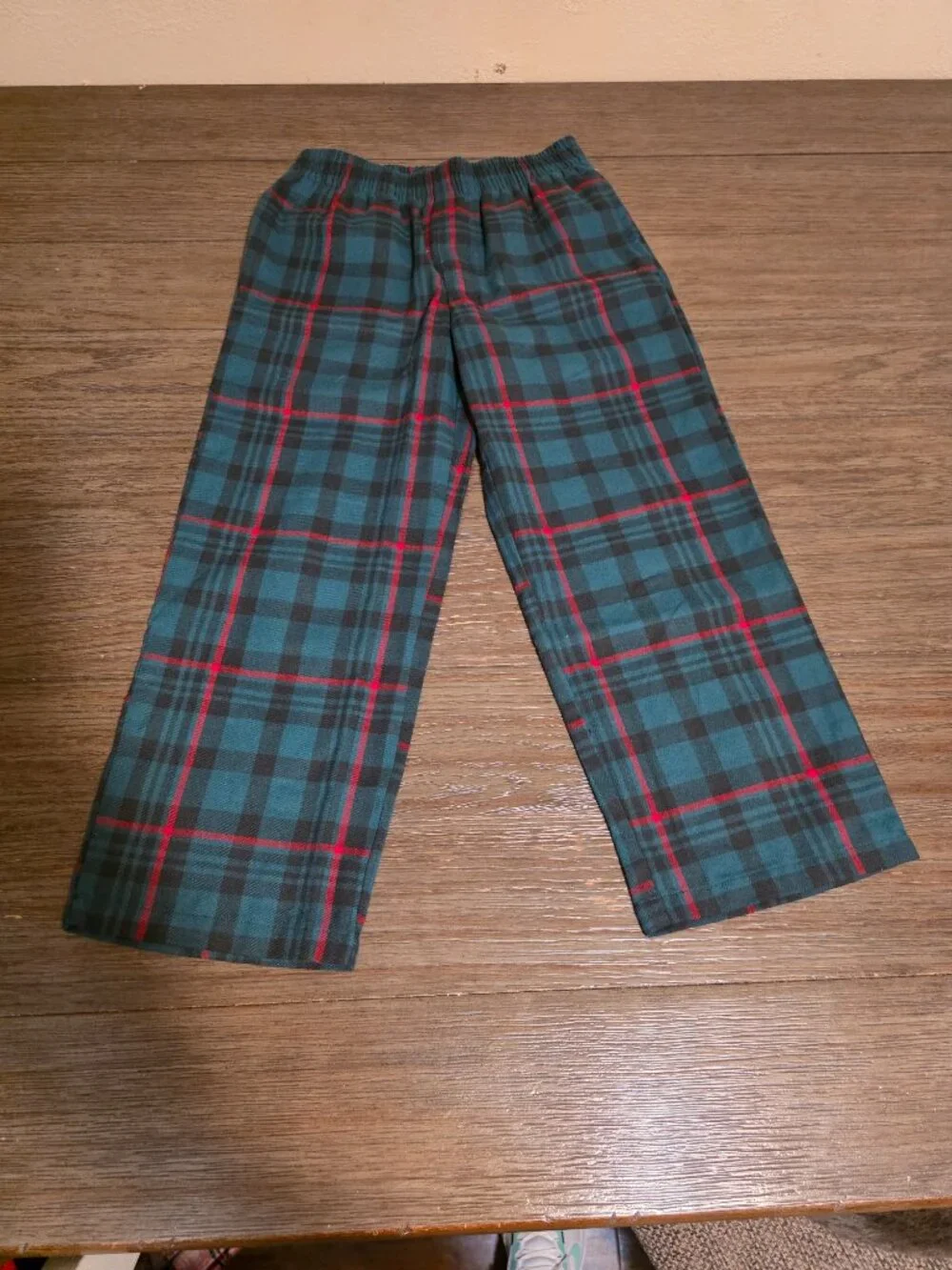 Nordstrom Kids Plaid Flannel Pajama Pants NWT 7/8 Christmas Holiday